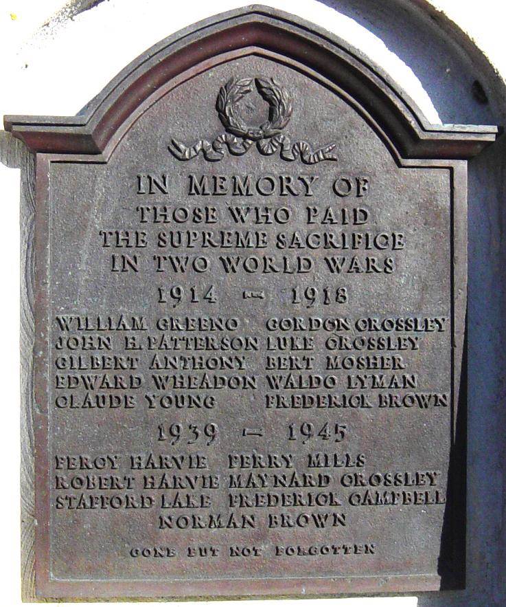 War memorial plaque, Bramber -4