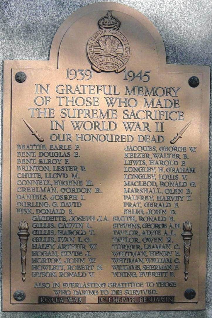Bridgetown: war memorial monument