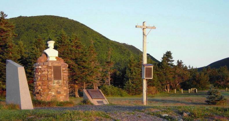 Aspy Bay historic site at dawn