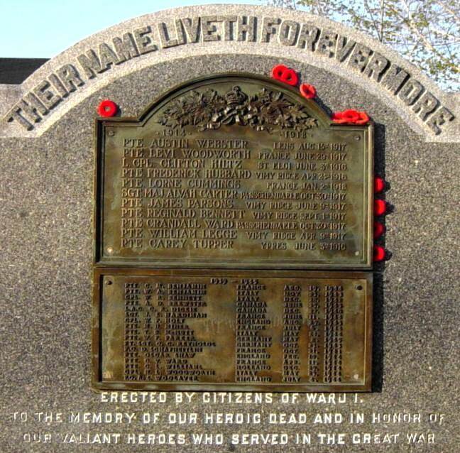 Canning: war memorial monument