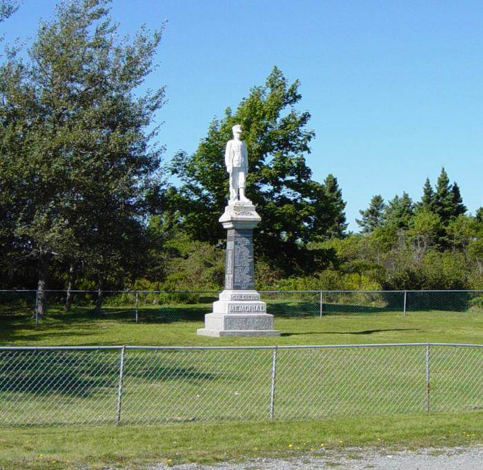 Canso and Hazel Hill, Nova Scotia: war memorial