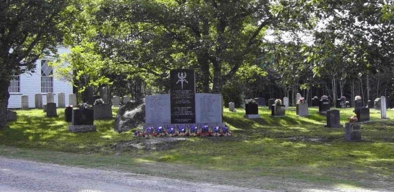 Carleton Village: war memorial monument, general view