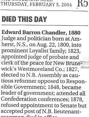 E.B. Chandler obituary, Globe and Mail, 5 February 2004 -4