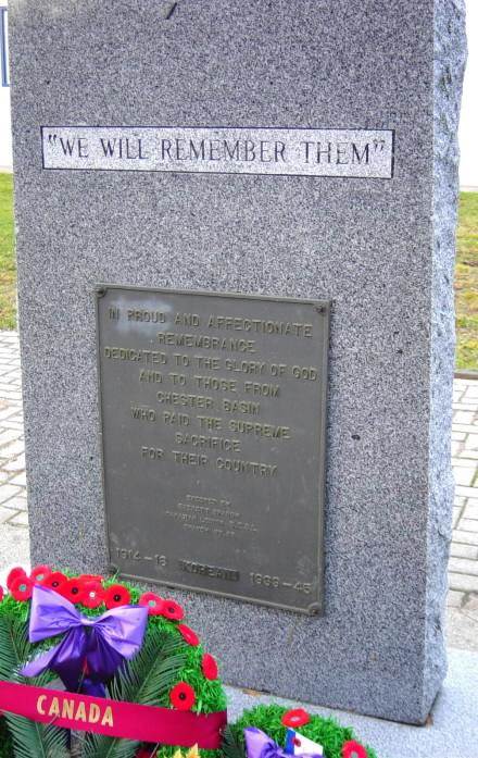 War memorial monument, Chester Basin
