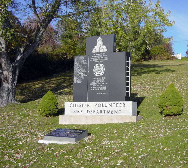 Firemen memorial, Chester: general view looking north-east