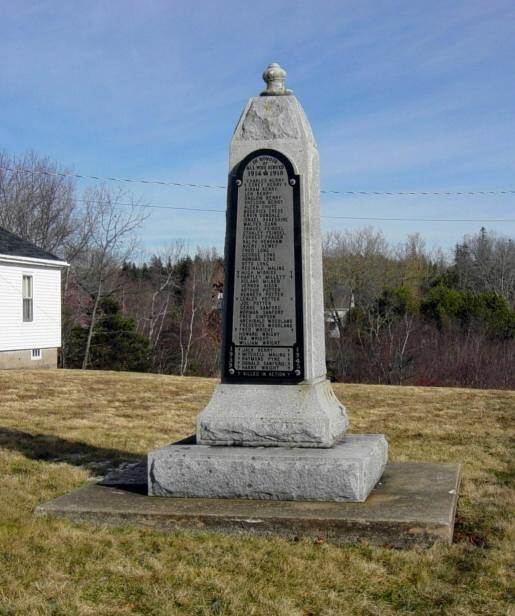 Clementsvale: war memorial monument