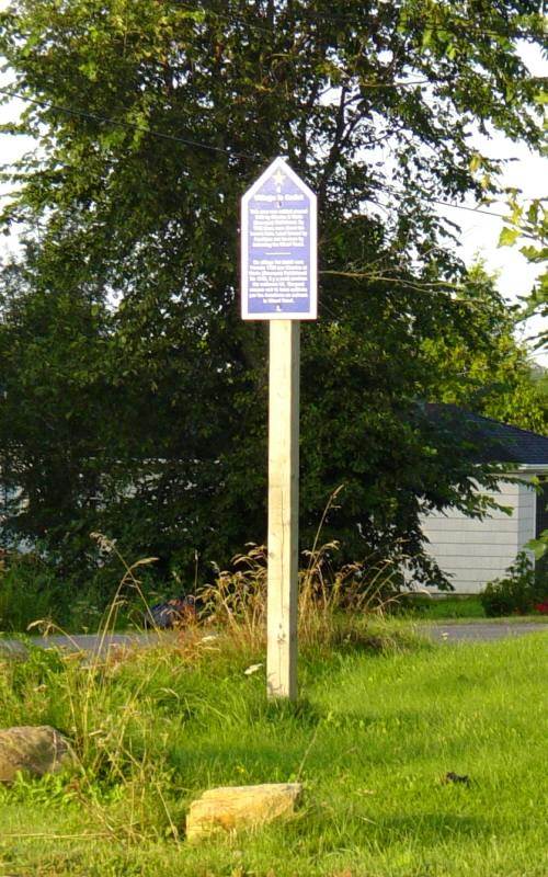 Colchester County: Acadian Heritage sign #04, Great Village