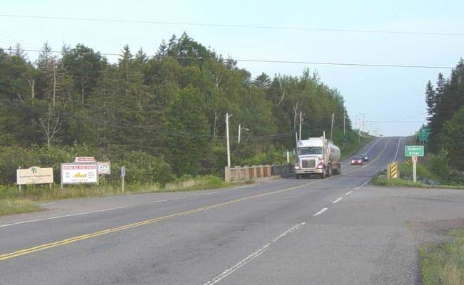 Colchester County: Acadian Heritage sign #6, Lower Debert -5