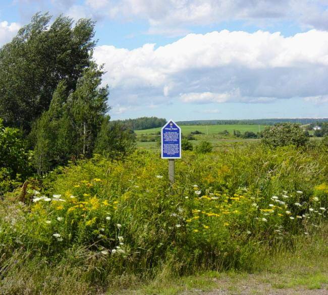 Colchester County: Acadian Heritage sign #10, Onslow