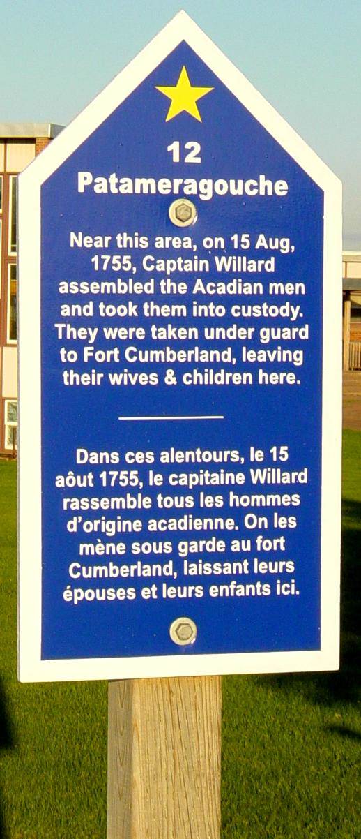 Colchester County: Acadian Heritage sign #12, Tatamagouche