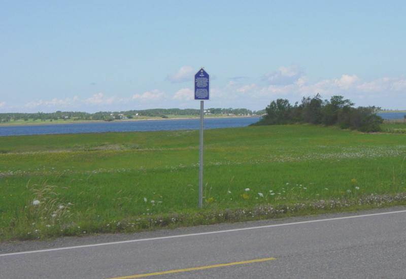 Colchester County: Acadian Heritage sign #15, Brule -2