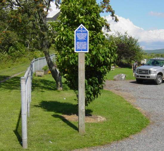 Colchester County: Acadian Heritage sign #17, Bible Hill