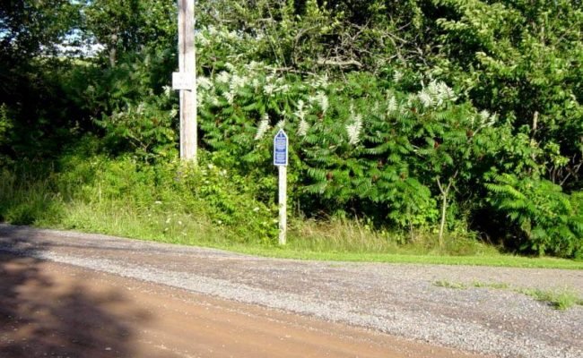 Colchester County: Acadian Heritage sign #22, Clifton, Shore Road -2