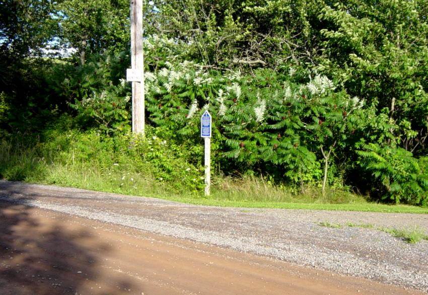 Colchester County: Acadian Heritage sign #22, Clifton, Shore Road -2