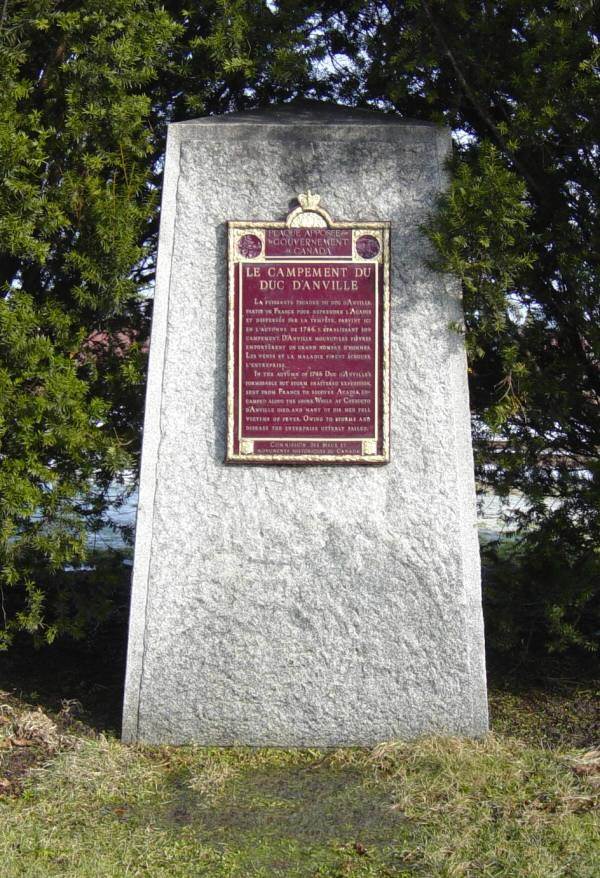 Rockingham: Duc d'Anville's Encampment 1746 memorial monument