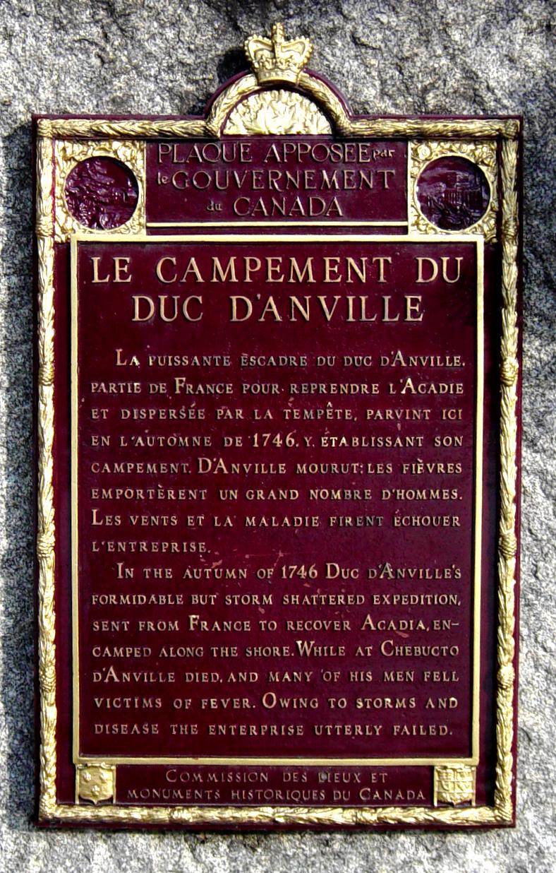 Rockingham: Duc d'Anville's Encampment 1746 memorial monument