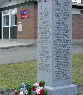 War memorial monument, Ellershouse: general view looking south -6