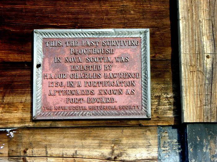 Plaque: Last Surviving Blockhouse