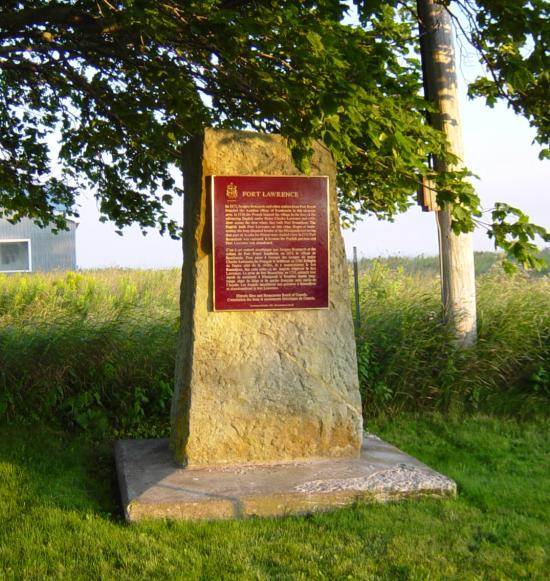 Fort Lawrence historic plaque