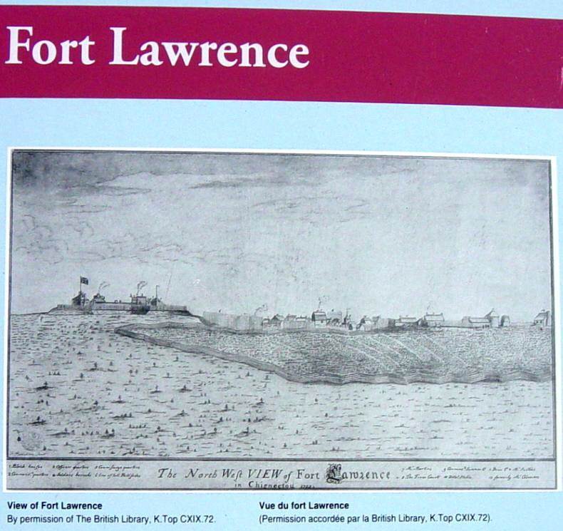 Fort Lawrence interpretative panel