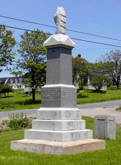 Freeport war memorial, general view looking northwestward