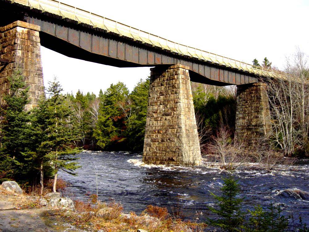 Gold River Bridge with new deck and handrail by Military Engineers