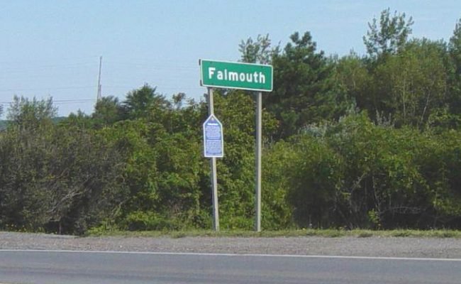 Hants County: Acadian Heritage sign #02, Falmouth -2