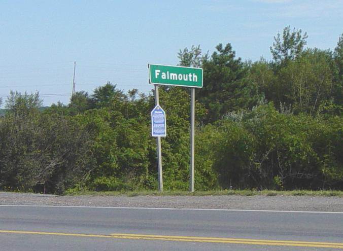 Hants County: Acadian Heritage sign #02, Falmouth -2