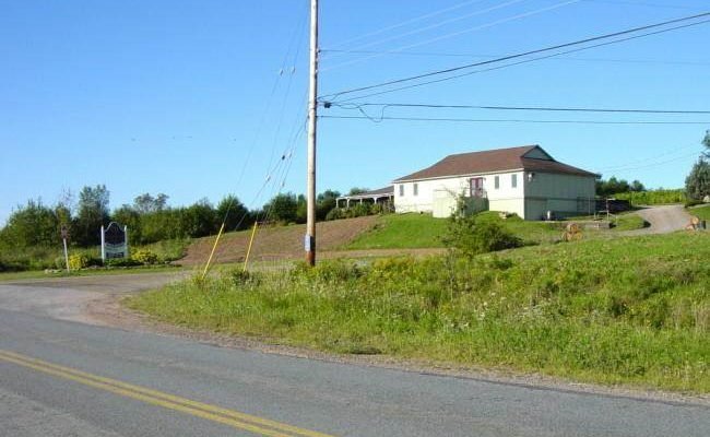 Hants County: Acadian Heritage sign #03, Falmouth -3