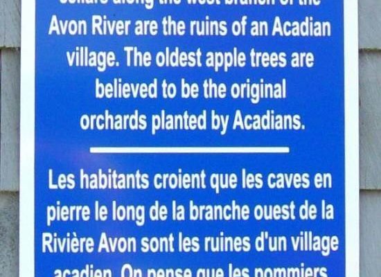 Hants County: Acadian Heritage sign #04, Acadian Forest Farm -1