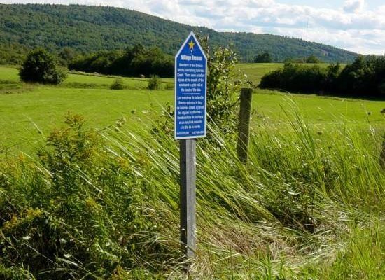 Hants County: Acadian Heritage sign #08, Lebreau Creek -2