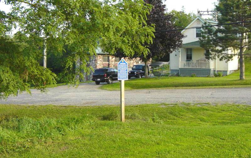 Hants County: Acadian Heritage sign #11, St. Croix