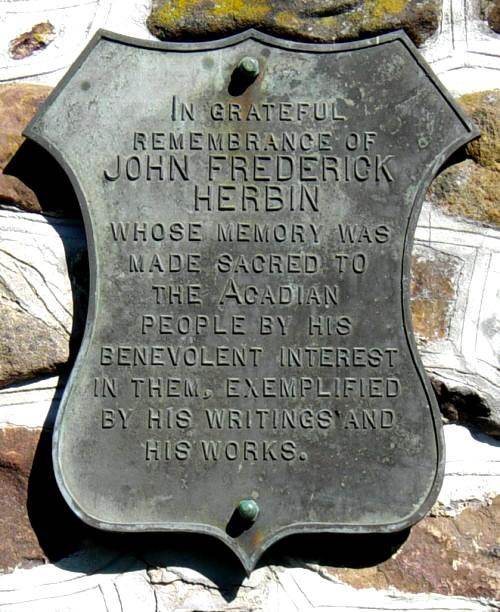 Plaque commemorating John Frederick Herbin -1