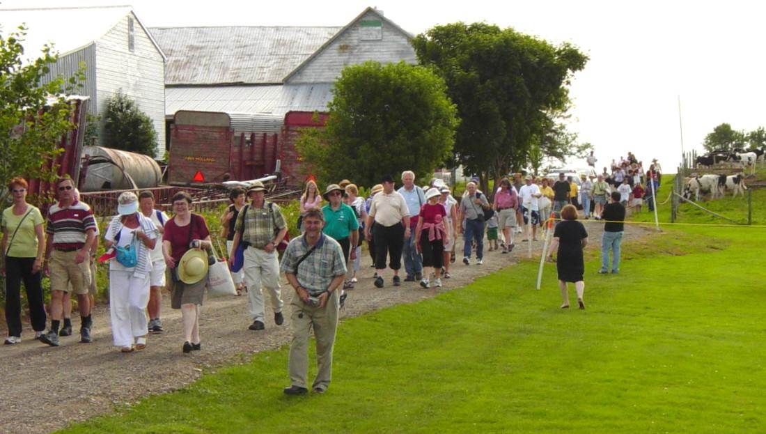 Horton Landing: Official dedication ceremony, Iron Cross in its new location