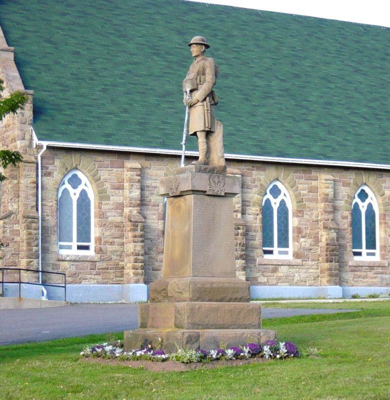 Judique, Nova Scotia: war memorial monument