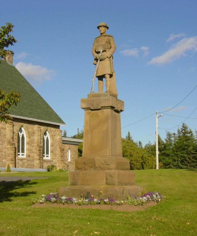 Judique, Nova Scotia: war memorial monument