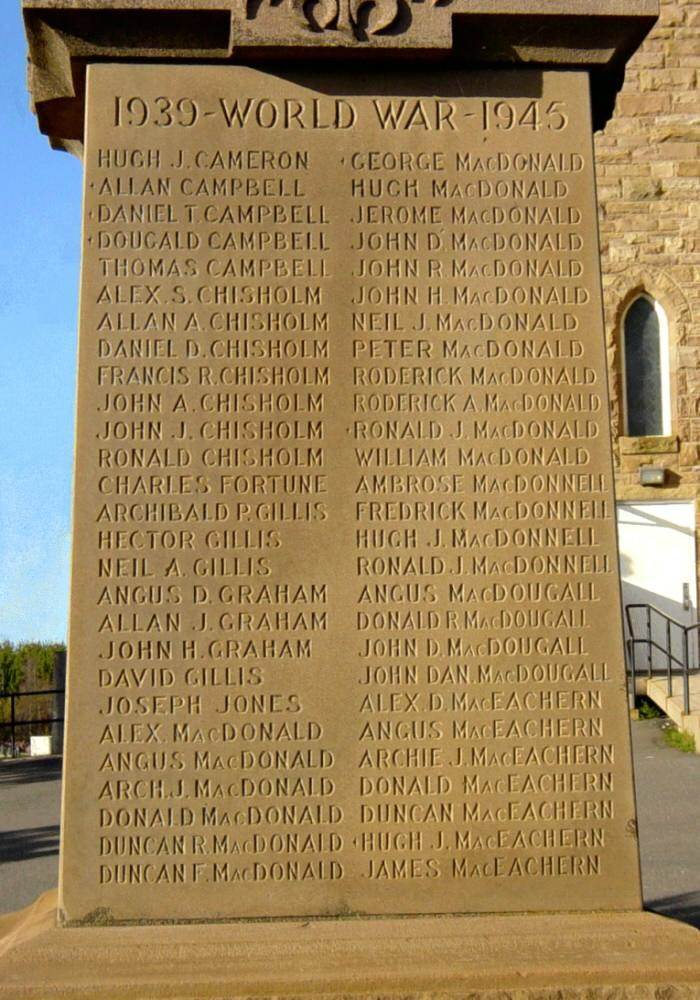 Judique, Nova Scotia: war memorial monument