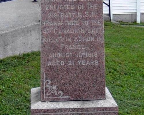 Kemptville: war memorial, south face -6