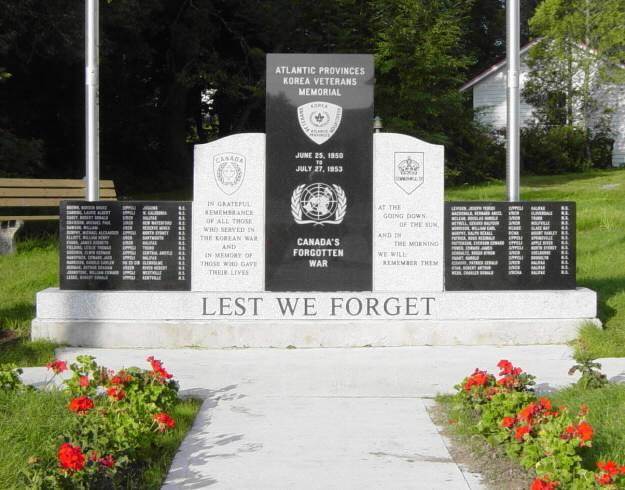 Yarmouth: Korean War memorial