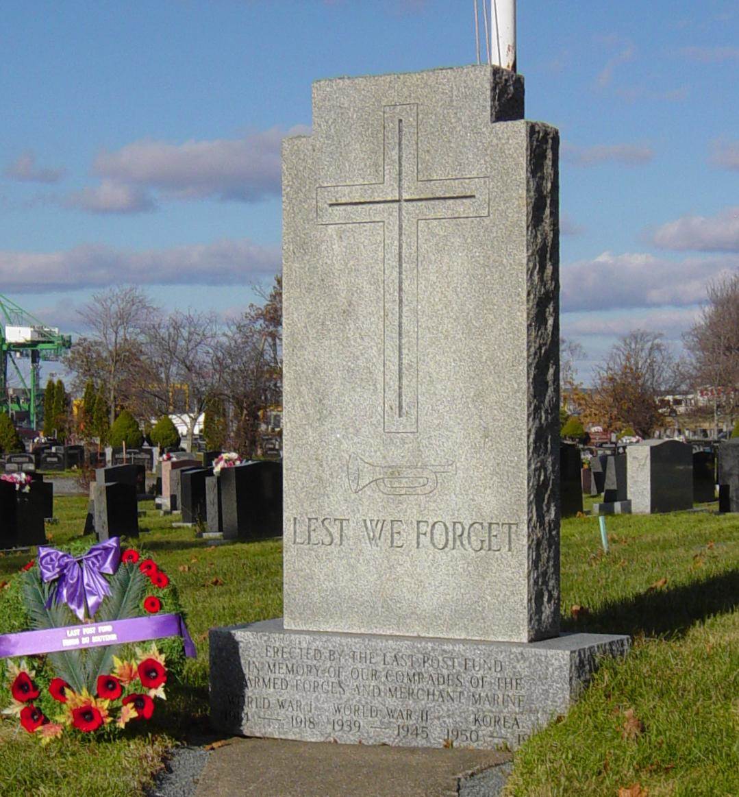 Halifax: Last Post Fund veterans memorial monument