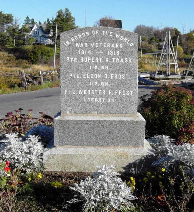 Little River war memorial, south face