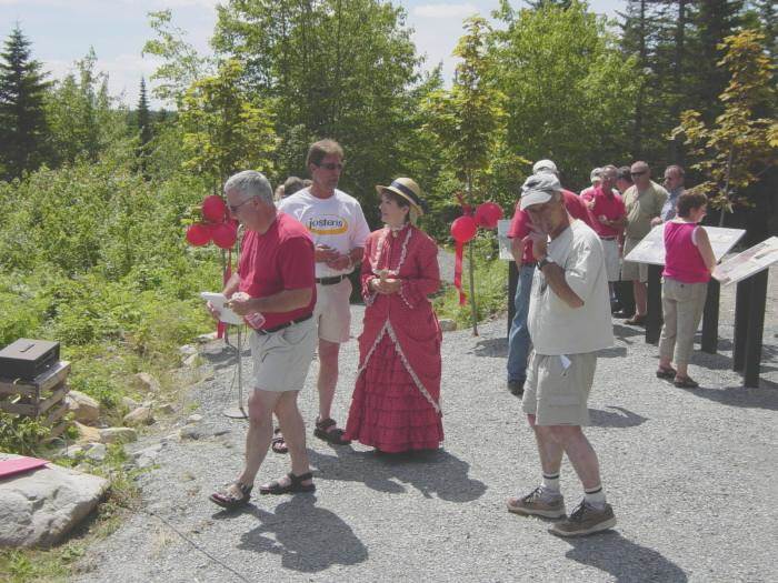 Country Harbour: Loyalist Trail roadside park, a few minutes after the ribbon was cut