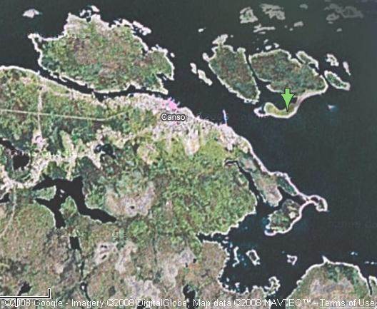 2007 satellite photograph of Canso harbour -38