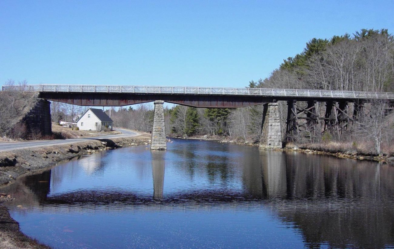 Martins River Bridge with deck and handrail by Military Engineers -6