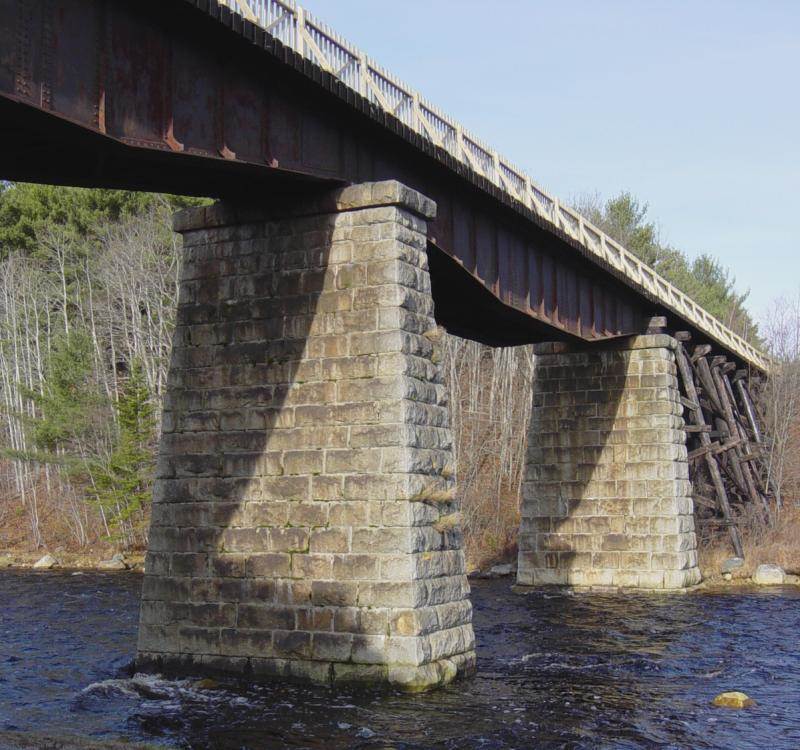 Martins River Bridge with new deck and handrail by Military Engineers