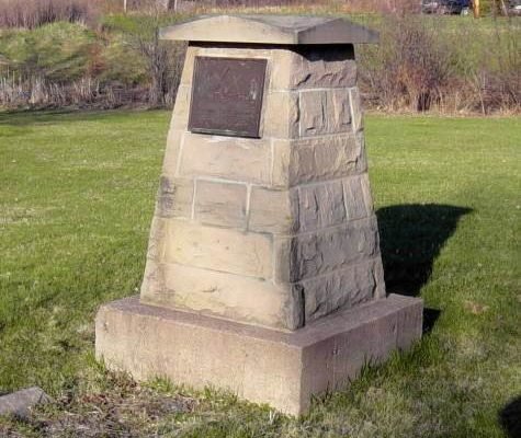 Nova Scotia, Pictou Landing: Walmsley Lodge #14 monument -1