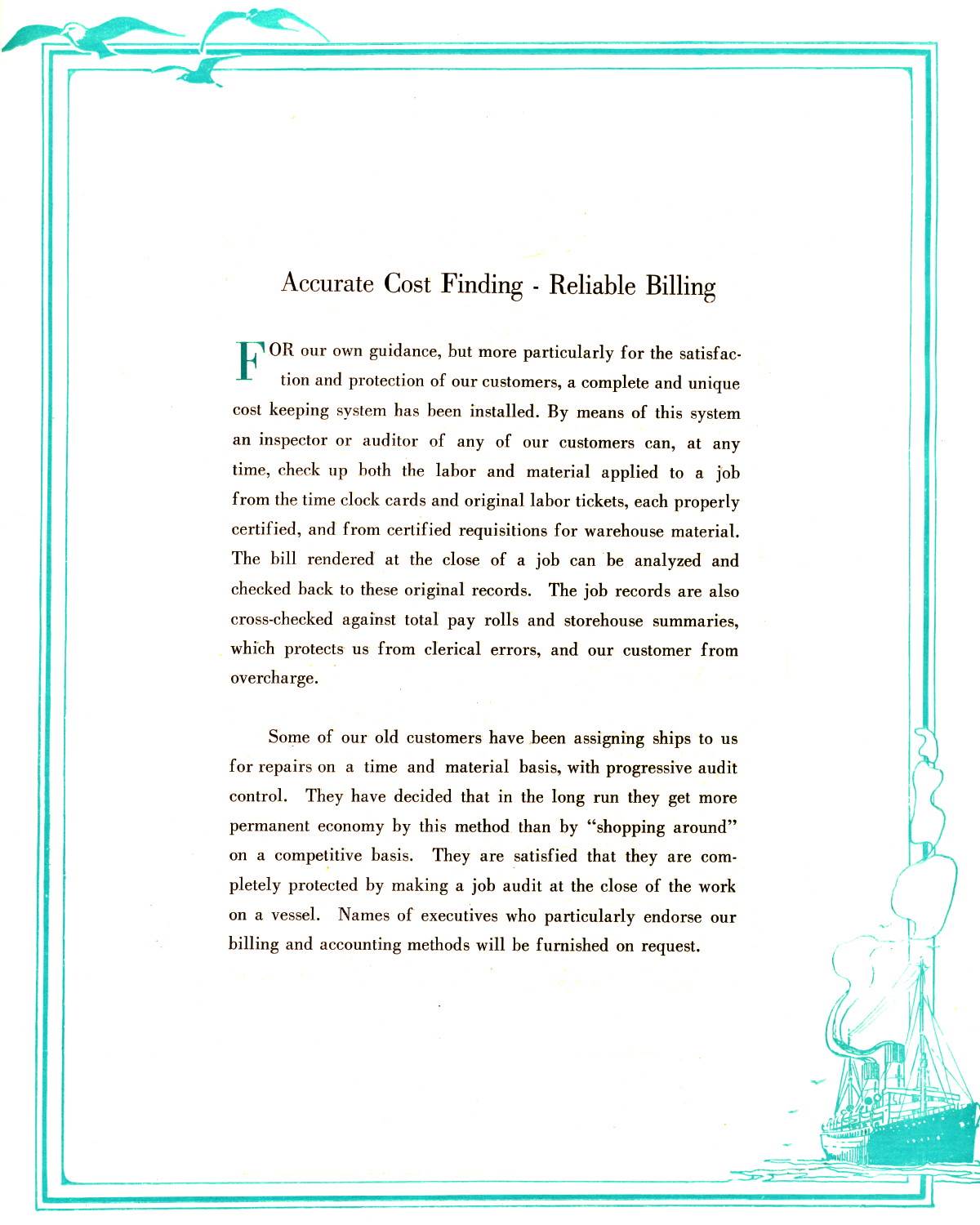 Edward P. Morse: [page 17] “Maintaining Ships and Dividends” (management philosophy) — Accurate Cost Finding & Reliable Billing at the Morse Dry Dock & Repair Company