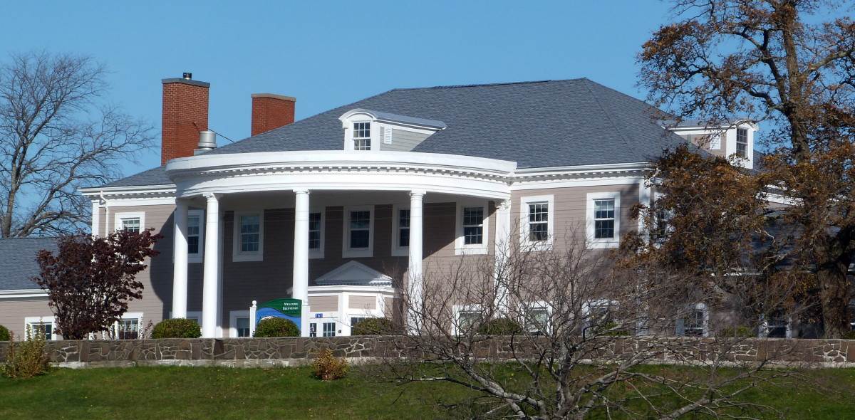 Edward P. Morse mansion at Cornwallis Park, Annapolis County, Nova Scotia, photographed on 6 Nov 2013