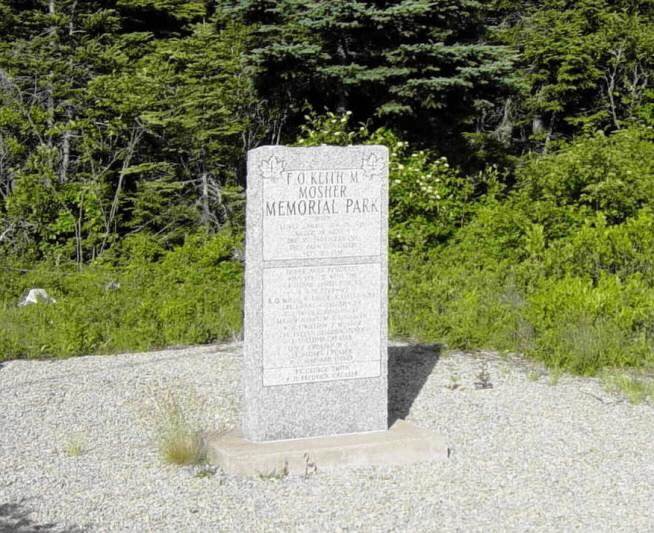 Mosher memorial monument, Lower LaHave