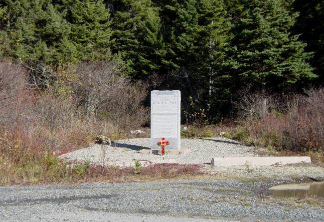 Mosher memorial monument, Lower LaHave